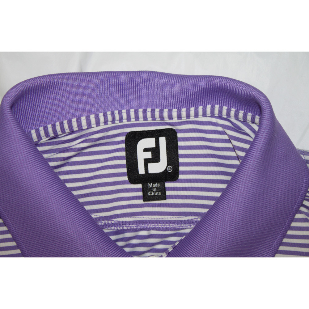 FootJoy Men's Short Sleeve Golf Polo Striped Shirt Size XL - Picture 6 of 7